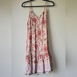 Watoriwa Floral Spaghetti Strap Dress Size M